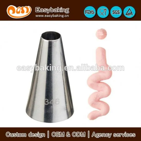 Factory direct supply round icing cake decoration piping tip set