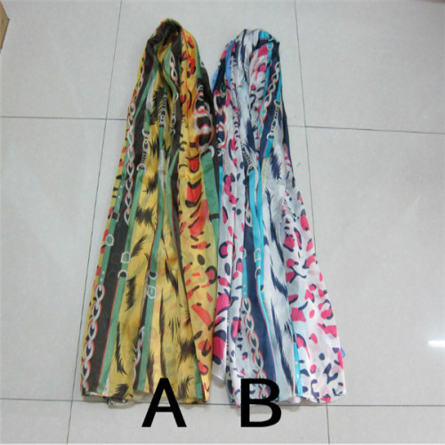 Newest style fashion scarves silk painting wholesaler