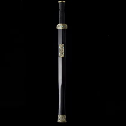 Refined Steel Qingyun Sword Elegant Edition Brass Retro Accessories Solid Wood Handmade Handle