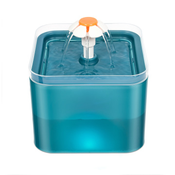 2L Automatic Pet Water Fountain with LED USB Dog Cat Drinker Feeder Bowl