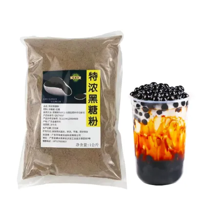 Taiwan Famous Brown Sugar Pearl Milk Tea Brown Sugar Powder 1kg Hot Sell