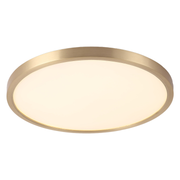 Lampada del soffitto acrilico bianco moderno per corpo oro per soggiorno - luce del soffitto in metallo a LED 24W/36W/54W