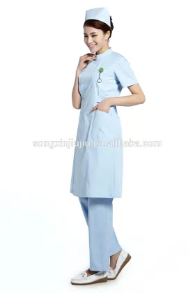 2015 Fashion nurse hospital uniform designs , medical scrubs, hospital uniforms short-Sleeve