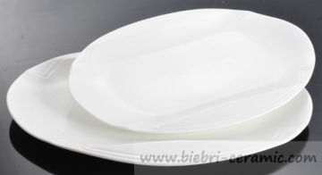 wholesale super white customized creative hotel and restaurant ceramic plates