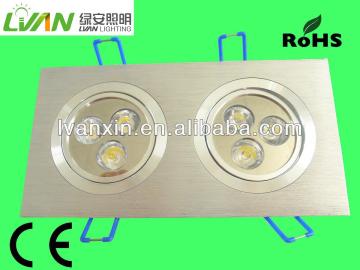 China hot sale Alluminium alloy double-end 6w led ceiling lamp CE ROHS approved
