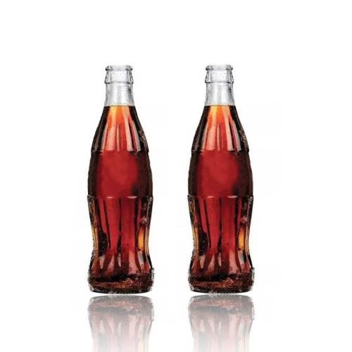 Soda glass bottle for beverages