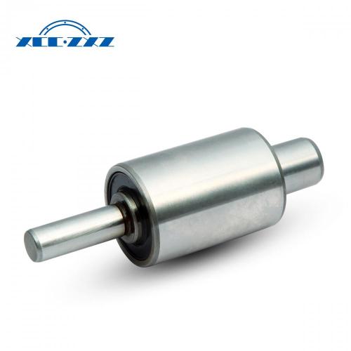 Water pump shaft with shaft bearing