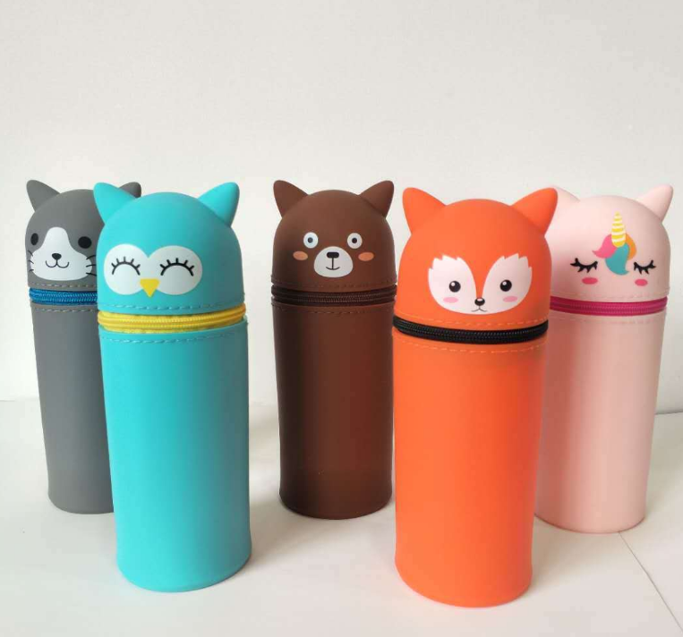 مخصصة Cartoon Cartoon Silicone Case Up Pen Case