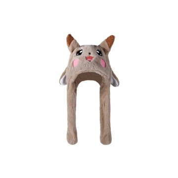 Winter Warm Children's Moving Ear Hat with Bib - Unisex Baby Pullover Hat
