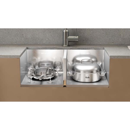 Popular PVD Rose Golden Handmade Modern Kitchen Sink