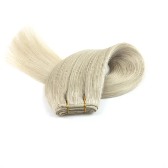 1 PIECE  100g per piece 20inch 60A# Russian Hair Platinum Human Hair Weaving