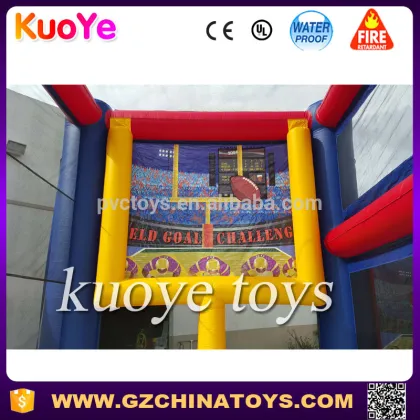 football field goal game football challenge sport game with kick n throw