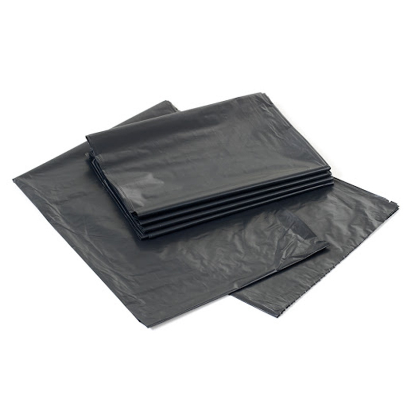 Black Customized Printing Thick Plastic Garbage Trash Bag for Can Liner