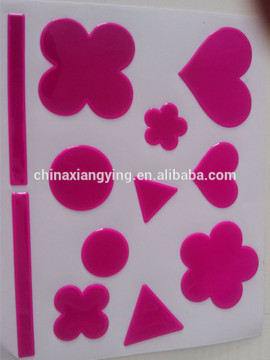 PVC reflective safety product,free custom product,shaped PVC stickers