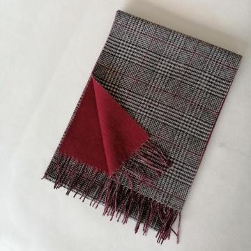 fashion Custom 100% wool Lady reversible Scarf