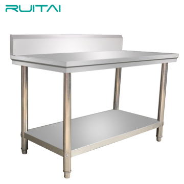 Ruitai Factory Direct Metal Worktable με backsplash για κουζίνα