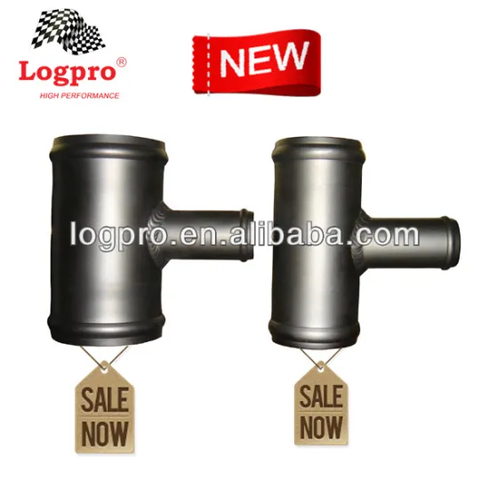 T-Shape Aluminum Hose Pipe, Alloy Pipe hose, Mat Black, Length:100mm+38mm,Bore: 25mm,OD:35mm-76mm