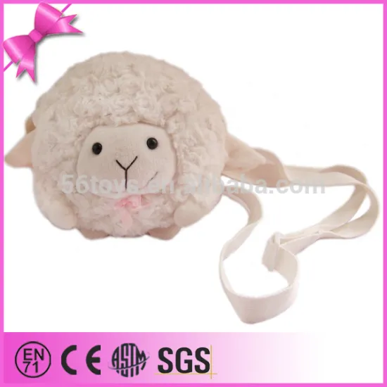 new design hot toys for new year 2015 China white small sheep cartoon kids bag