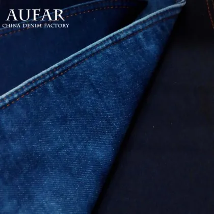 woven yarn dyed bamboo denim clothing textile fabric