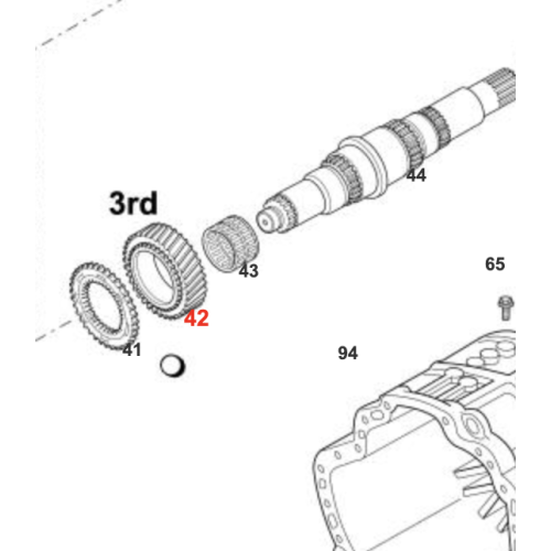 GEAR 3RD SPEED 47T Suitable for Mercedes-Benz 6942620013 and Other Models