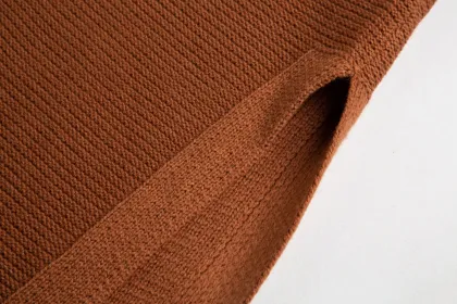 Women Pullover Sweater Turtleneck Plaid Sweaters