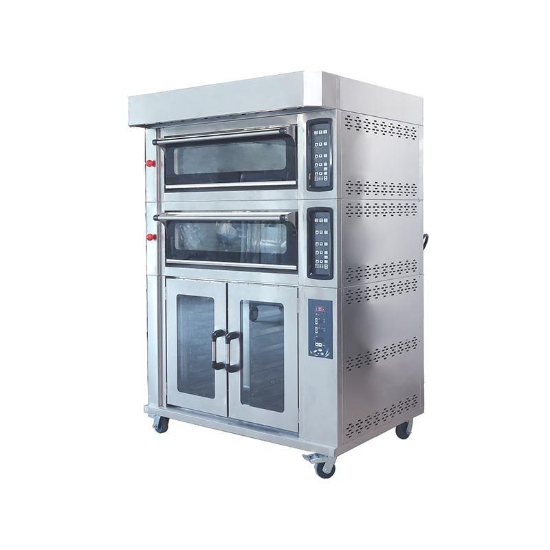 Two-layer electric oven with fermentation box Two-layer electric oven with fermentation box
