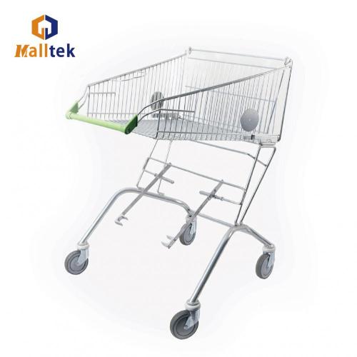 Supermarket Disabled People Shopping Trolley