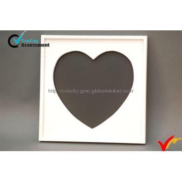 shabby chicr photo frame w/heart shape