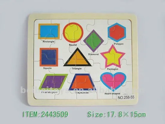 Geometric Figure Jigsaw Puzzle Game