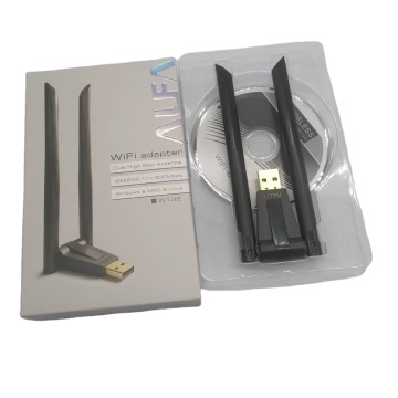 Yüksek kazançlı çift anten wifi adaptörü 300Mbps IEEE 802.11n USB Alıcı ve Verici
