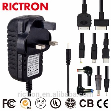 Universal DC/AC Plug 5V 1A 2A and 12V 0.5A 1.5A 3A Power Adapter with Different Electrical Plug AC DC Standard Plug