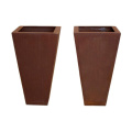 Fioriera in acciaio Corten Custom Garden Patio Flower Pot