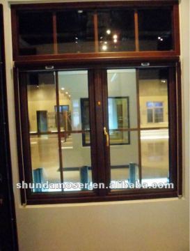 Italian Style Aluminum-Wood Composite opening outward window