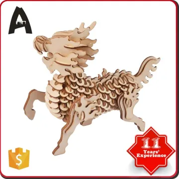 Fatory price factory supply diy 3d wooden puzzle vehicle model