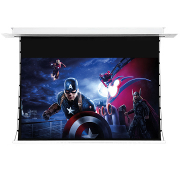 2023 ALR Motorized Upgraded 150 Inch AI Smart In-Ceiling Electric Tab-Tensioned Projector Screen