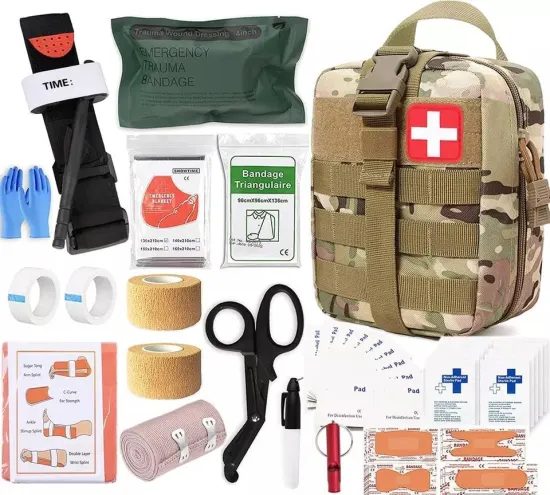 First Aid Emergency Kit: Custom Trauma Kit for Survival in the Wild
