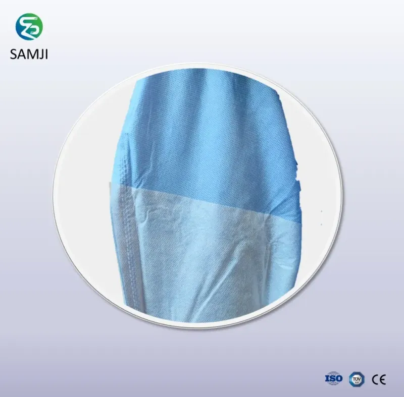 Blue Reinforced Surgical Gown