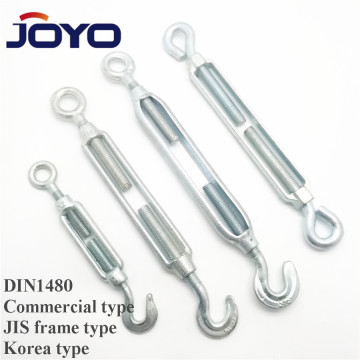 Turnbuckle galvanizzato di alta qualità con occhio e gancio - CE, ISO9001: 2015 Certificato