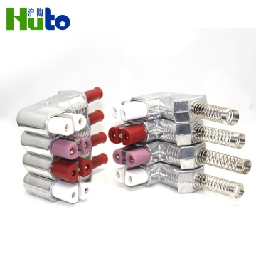 High Temperature Ceramic Electrical Plug - Hot Pressed Male/Female Connector
