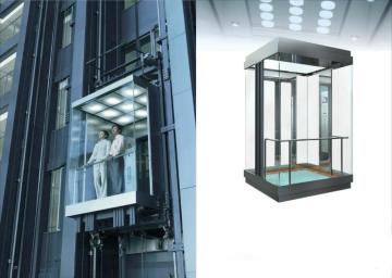 Vvvf Control Observation Panoramic Passenger Elevator