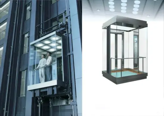 Vvvf Control Observation Panoramic Passenger Elevator