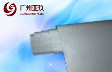 Metal Silver Brushed Vinyl Wrap With Air Free Channels , Non Yellowing