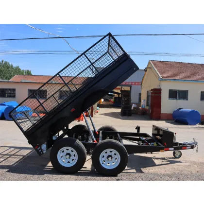 Tandem Axle Car Trailer with Tilt Mechanism