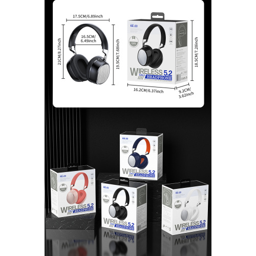 Wireless fashionable over ear headphone