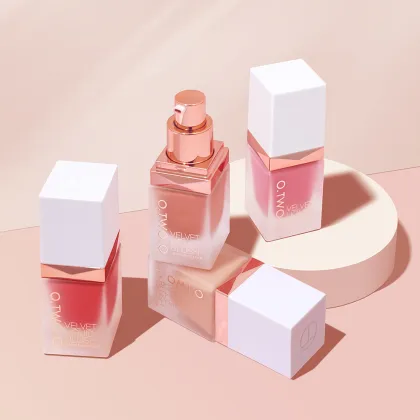 O.TWO.O Cosmetics Indonesia Best Selling Blush Shimmer and Matte Waterproof Cream Blush