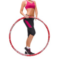 Exercise Hoop for Adults 8-Section Stainless Steel Core Weight Loss Hoop Detachable Adjustable Weight Exercise Hoop for Body building Weight Loss