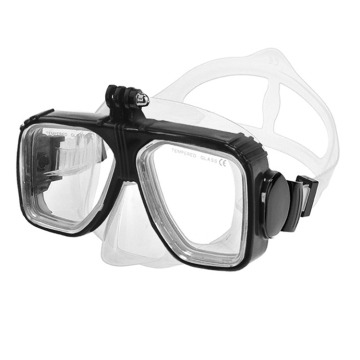 Leak-Proof Silicone Tempered Glass Snorkeling Mask with GoPro Camera Mount
