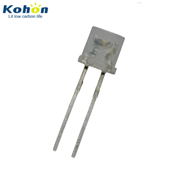 Flat Top 5mm Transparent White LED Diode 4500K VF 2.8-3.3V