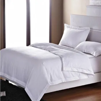 50%Cotton50%Poly White Bed Sheet Sets 180TC