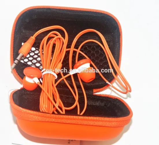 In ear earphone with colorful case